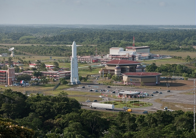 Vue aérienne du Centre spatial guyanais